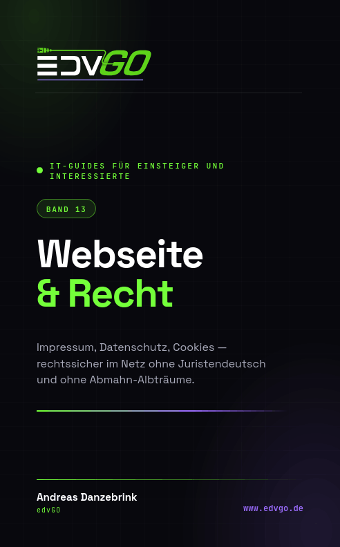 Cover Band 13: Webseite & Recht