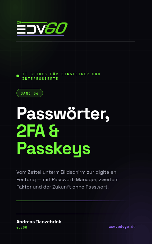Cover Band 36: Passwörter, 2FA & Passkeys